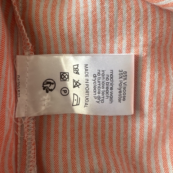 Nathalie Vleeschouwer Striped V-Neck Blouse - Orange - Picture 7 of 8